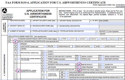 FAA Form 8130-6