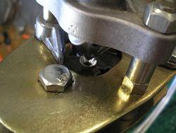 Flared tube end still in tool Flared tube end still in tool