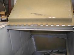 Baggage door hinges