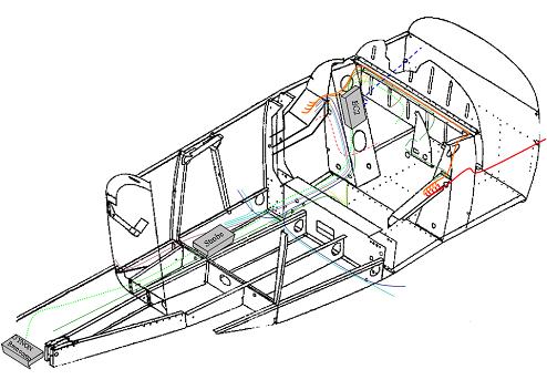 My isometric diagram used to determine wire routing