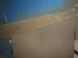 Flap seen from under fuselage.