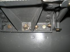 Landing gear bolts from the inside