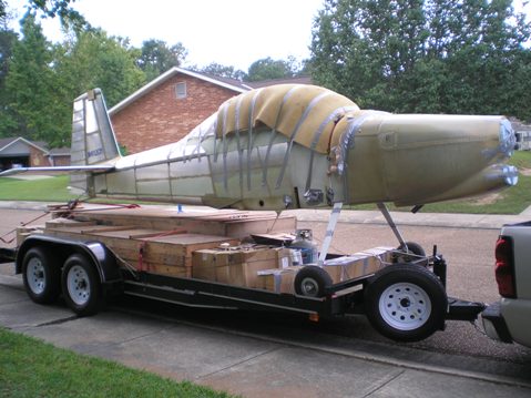 My kitplane project packed up and ready to move from Louisiana to North Carolina